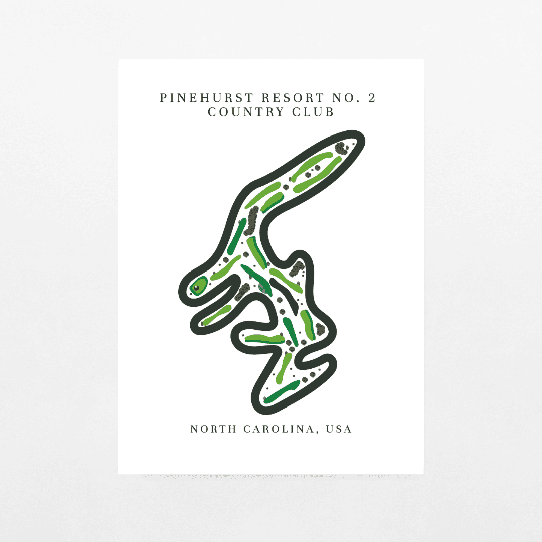 Pinehurst Resort No. 2 Country Club, Golf Course Print, North Carolina